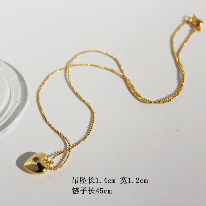 Wholesale Yellow Copper Gold Plated Necklace JDC-NE-BaoLi016 Necklaces 宝莉 no pearls Wholesale Jewelry JoyasDeChina Joyas De China