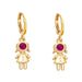 Wholesale yellow gold-plated astronaut earrings JDC-ES-AS097 Earrings 翱昇 Wholesale Jewelry JoyasDeChina Joyas De China