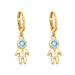 Wholesale yellow gold-plated astronaut earrings JDC-ES-AS097 Earrings 翱昇 Boy Wholesale Jewelry JoyasDeChina Joyas De China