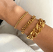Wholesale yellow gold plated bracelet set JDC-BT-JD103 Bracelet 杰鼎 Wholesale Jewelry JoyasDeChina Joyas De China
