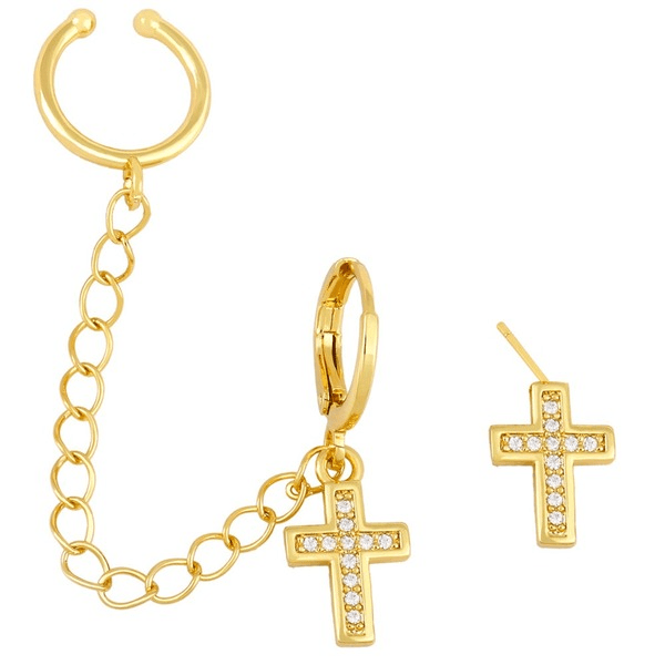 Wholesale yellow gold-plated butterfly earrings JDC-ES-AS099 Earrings 翱昇 Wholesale Jewelry JoyasDeChina Joyas De China
