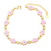 Wholesale yellow gold-plated devil's eye bracelet JDC-BT-AS113 Bracelet 翱昇 Pink Wholesale Jewelry JoyasDeChina Joyas De China