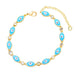 Wholesale yellow gold-plated devil's eye bracelet JDC-BT-AS114 Bracelet 翱昇 Blue Wholesale Jewelry JoyasDeChina Joyas De China