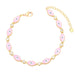 Wholesale yellow gold-plated devil's eye bracelet JDC-BT-AS114 Bracelet 翱昇 Pink Wholesale Jewelry JoyasDeChina Joyas De China
