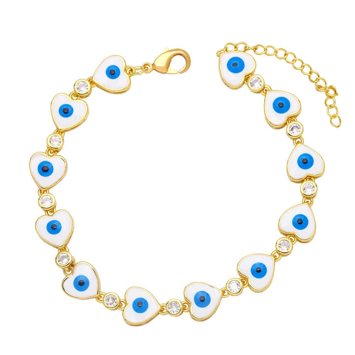 Wholesale yellow gold-plated devil's eye bracelet JDC-BT-AS115 Bracelet 翱昇 Wholesale Jewelry JoyasDeChina Joyas De China