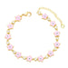Wholesale yellow gold-plated devil's eye bracelet JDC-BT-AS117 Bracelet 翱昇 Pink Wholesale Jewelry JoyasDeChina Joyas De China