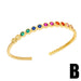 Wholesale yellow gold-plated devil's eye bracelet JDC-BT-AS118 Bracelet 翱昇 B Wholesale Jewelry JoyasDeChina Joyas De China