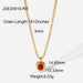 Wholesale Yellow Gold Plated Necklace JDC-NE-JD356 Necklaces JoyasDeChina JDN20819-RD Wholesale Jewelry JoyasDeChina Joyas De China