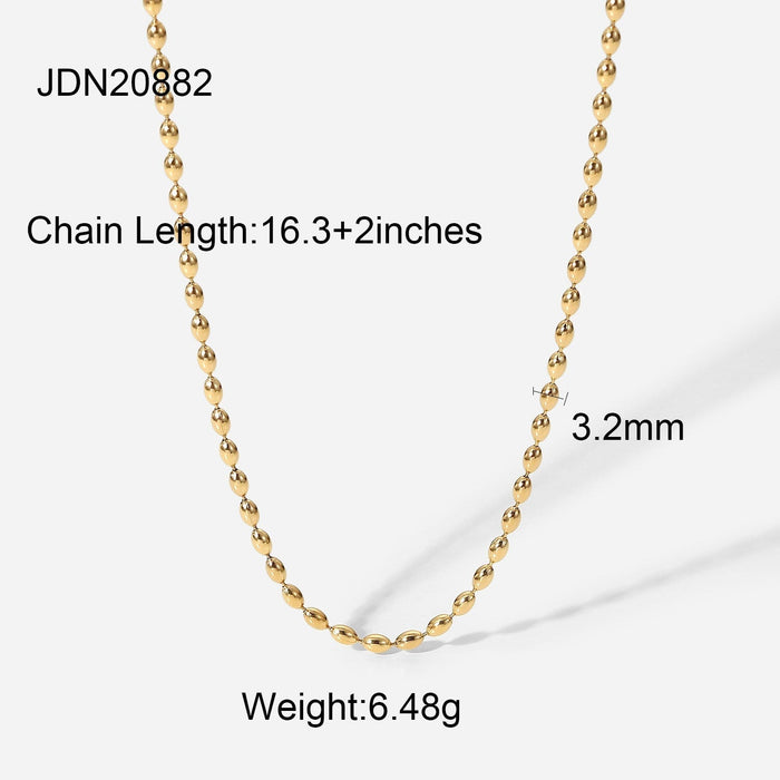 Wholesale yellow gold-plated necklace JDC-NE-JD358 Necklaces JoyasDeChina Wholesale Jewelry JoyasDeChina Joyas De China