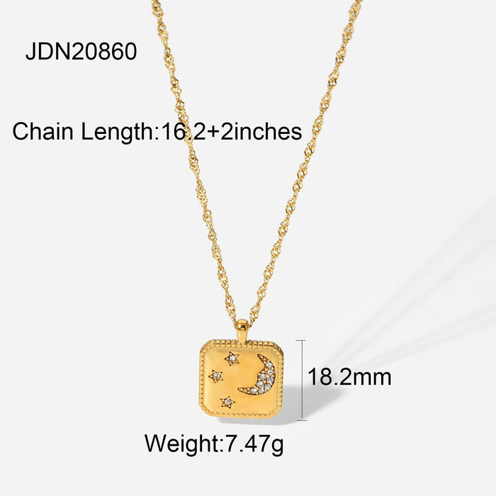 Wholesale Yellow Gold Plated Necklace JDC-NE-JD360 Necklaces 杰鼎 Wholesale Jewelry JoyasDeChina Joyas De China