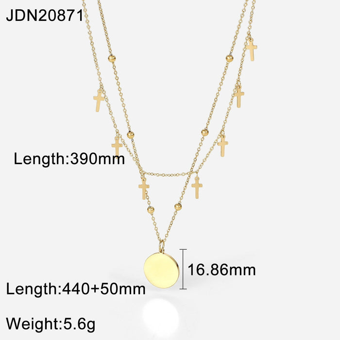 Wholesale yellow gold-plated necklace JDC-NE-JD362 Necklaces JoyasDeChina Wholesale Jewelry JoyasDeChina Joyas De China