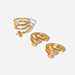 Wholesale yellow gold-plated stainless steel ring JDC-RS-JD271 Rings 杰鼎 Wholesale Jewelry JoyasDeChina Joyas De China