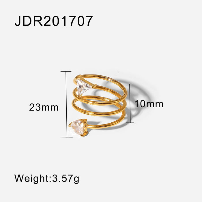 Wholesale yellow gold-plated stainless steel ring JDC-RS-JD271 Rings 杰鼎 JDR201706-PK 6 Wholesale Jewelry JoyasDeChina Joyas De China