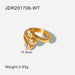 Wholesale yellow gold-plated stainless steel ring JDC-RS-JD271 Rings 杰鼎 JDR201706-WT 6 Wholesale Jewelry JoyasDeChina Joyas De China