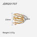 Wholesale yellow gold-plated stainless steel ring JDC-RS-JD271 Rings 杰鼎 JDR201707-WT 6 Wholesale Jewelry JoyasDeChina Joyas De China