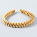 Bulk Jewelry Wholesale yellow gold velvet weaving braided hair hairband JDC-HD-CL017 Wholesale factory from China YIWU China