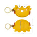 Wholesale yellow leather keychain JDC-KC-Bam002 Keychains 捌门 Wholesale Jewelry JoyasDeChina Joyas De China