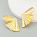 Wholesale yellow metal leaf earrings JDC-ES-JL925 Earrings 氿乐 Wholesale Jewelry JoyasDeChina Joyas De China