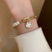 Wholesale Yellow Pearl Bracelet JDC-BT-BY008 Bracelet 宝钰 Wholesale Jewelry JoyasDeChina Joyas De China