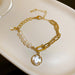 Wholesale Yellow Pearl Bracelet JDC-BT-BY008 Bracelet 宝钰 gold Wholesale Jewelry JoyasDeChina Joyas De China