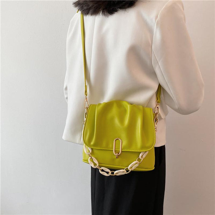 Bulk Jewelry Wholesale yellow PU shoulder messenger bag JDC-LB-ZM069 Wholesale factory from China YIWU China