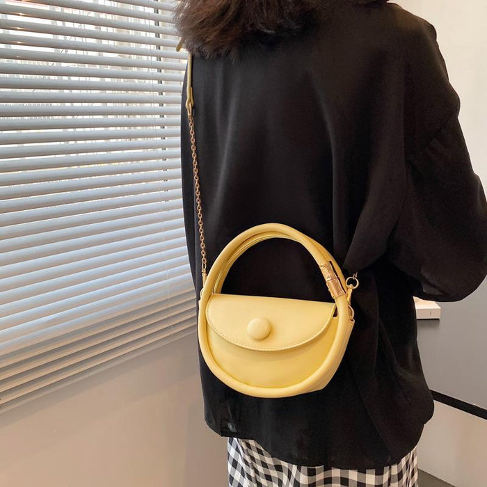 Bulk Jewelry Wholesale yellow Pu Single Shoulder Messenger Bag for ladies JDC-LB-ZM057 Wholesale factory from China YIWU China