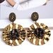 Wholesale Yellow Rhinestone Earrings JDC-ES-SK065 Earrings 深刻 Black Wholesale Jewelry JoyasDeChina Joyas De China