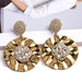 Wholesale Yellow Rhinestone Earrings JDC-ES-SK065 Earrings 深刻 white Wholesale Jewelry JoyasDeChina Joyas De China