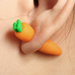 Bulk Jewelry Wholesale yellow soft clay carrot clip earrings JDC-ES-C039 Wholesale factory from China YIWU China