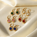 Wholesale yellow stainless steel gold-plated earrings JDC-ES-JD337 Earrings 杰鼎 Wholesale Jewelry JoyasDeChina Joyas De China