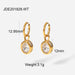 Wholesale yellow stainless steel gold-plated earrings JDC-ES-JD337 Earrings 杰鼎 JDE201828-WT Wholesale Jewelry JoyasDeChina Joyas De China