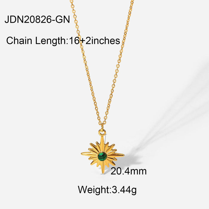 Wholesale yellow stainless steel gold plated necklace JDC-NE-JD340 Necklaces 杰鼎 JDN20826-GN Wholesale Jewelry JoyasDeChina Joyas De China