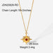 Wholesale yellow stainless steel gold plated necklace JDC-NE-JD340 Necklaces 杰鼎 JDN20826-RD Wholesale Jewelry JoyasDeChina Joyas De China