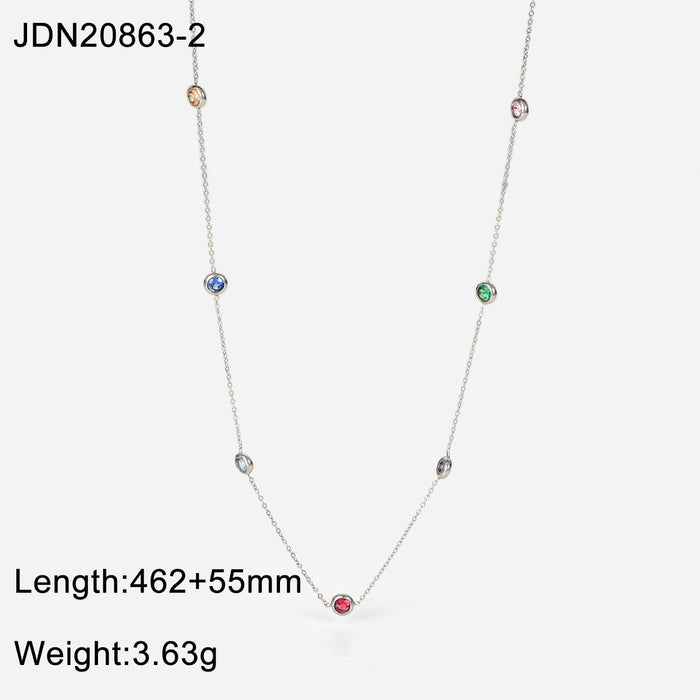 Wholesale yellow stainless steel gold plated necklace JDC-NE-JD364 Necklaces 杰鼎 JDN20863-2 Wholesale Jewelry JoyasDeChina Joyas De China