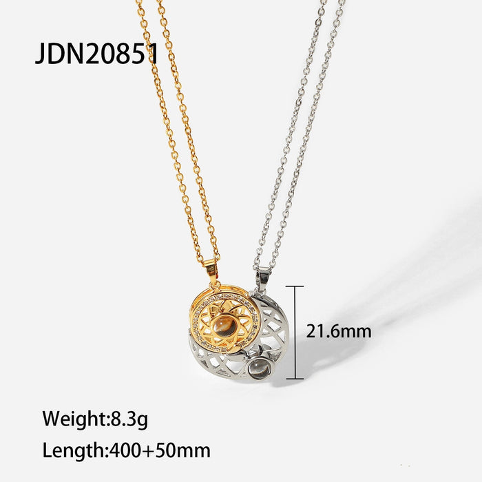 Wholesale yellow stainless steel gold-plated necklace JDC-NE-JD366 Necklaces 杰鼎 JDN20851 Wholesale Jewelry JoyasDeChina Joyas De China