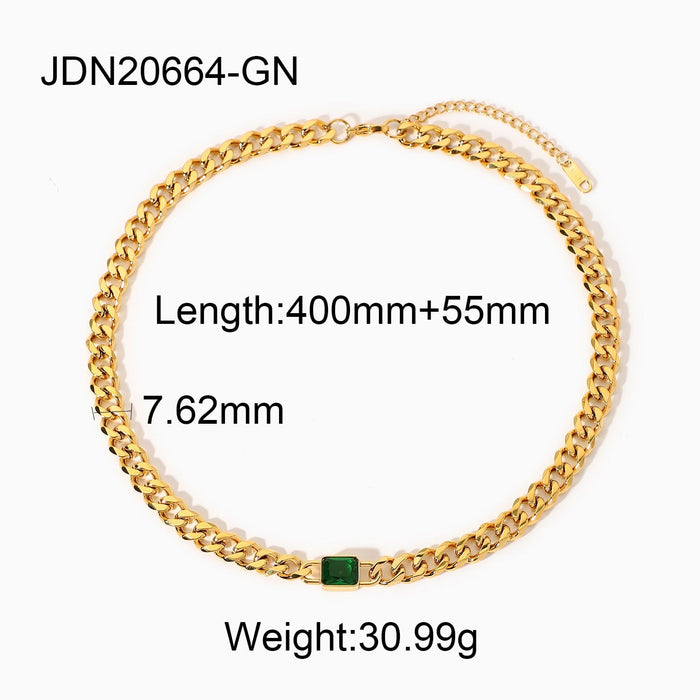 Wholesale yellow stainless steel gold-plated necklace JDC-NE-JD367 Necklaces 杰鼎 JDN20664-GN Wholesale Jewelry JoyasDeChina Joyas De China