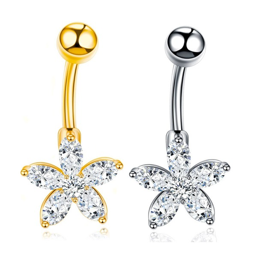 Wholesale Yellow Stainless Steel Navel Piercing Jewelry MOQ≥2 JDC-NV-Chengy001 Piercings 辰亚 Wholesale Jewelry JoyasDeChina Joyas De China