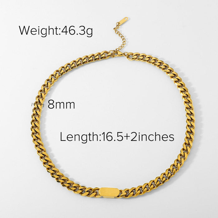 Wholesale yellow stainless steel necklace JDC-NE-JD321 Necklaces 杰鼎 JDN20131-2 Wholesale Jewelry JoyasDeChina Joyas De China