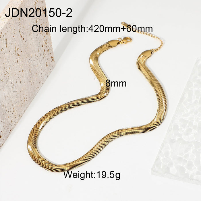 Wholesale yellow stainless steel necklace JDC-NE-JD321 Necklaces 杰鼎 JDN20150-2 Wholesale Jewelry JoyasDeChina Joyas De China