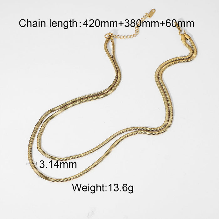 Wholesale yellow stainless steel necklace JDC-NE-JD321 Necklaces 杰鼎 JDN20167 Wholesale Jewelry JoyasDeChina Joyas De China