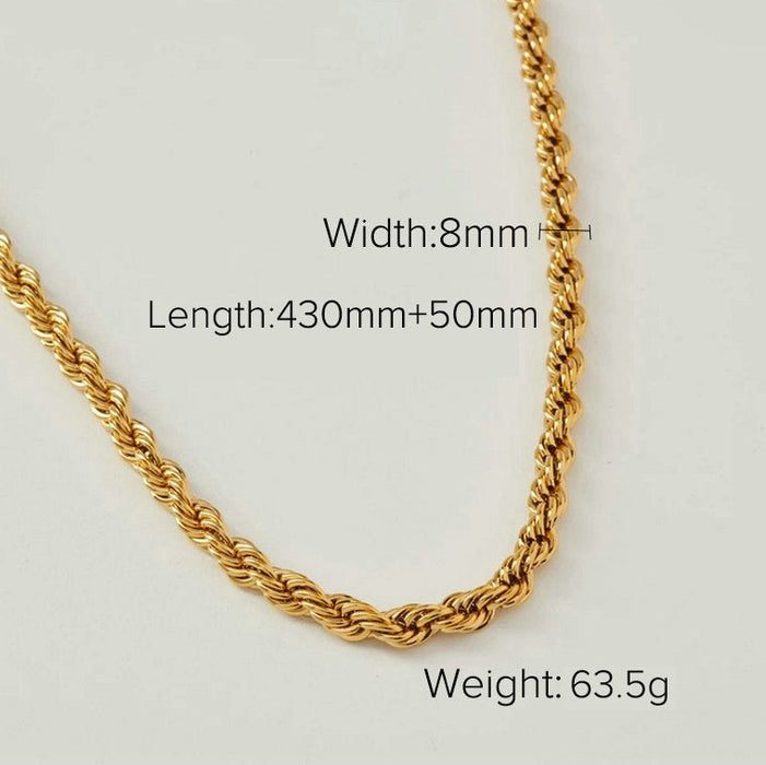 Wholesale yellow stainless steel necklace JDC-NE-JD321 Necklaces 杰鼎 JDN20279 Wholesale Jewelry JoyasDeChina Joyas De China