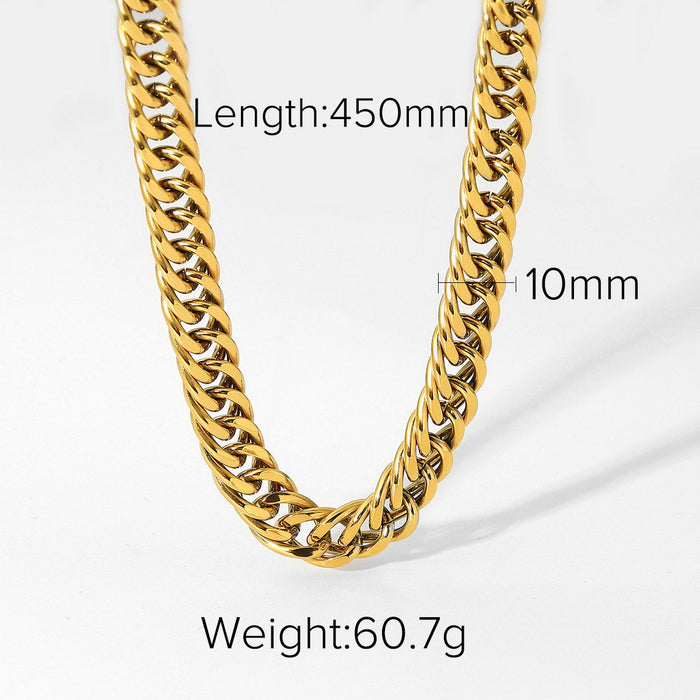 Wholesale yellow stainless steel necklace JDC-NE-JD321 Necklaces 杰鼎 JDN20304 Wholesale Jewelry JoyasDeChina Joyas De China