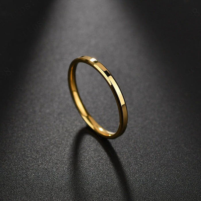 Wholesale yellow stainless steel ring JDC-RS-RXSFL007 Rings 尚芙乐 Golden 7 Wholesale Jewelry JoyasDeChina Joyas De China