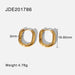 Wholesale yellow stainless steel u-shaped earrings JDC-ES-JD240 Earrings 杰鼎 JDE201786 Wholesale Jewelry JoyasDeChina Joyas De China