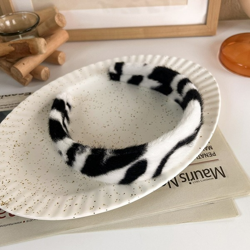 Wholesale zebra plush leopard Headband JDC-HD-MS017 JoyasDeChina Wholesale Jewelry JoyasDeChina Joyas De China