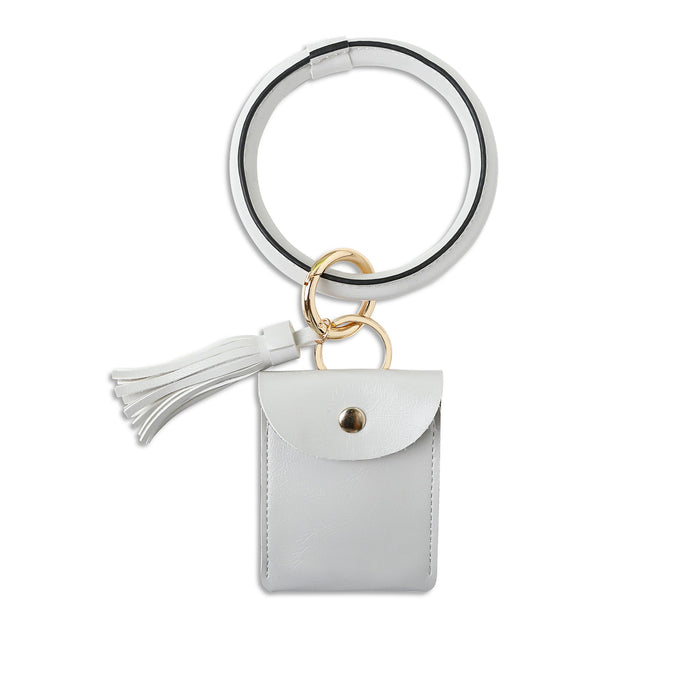 Wholesale zero wallet Keychains wristlet keychain JDC-KC-GSJM011 Keychains JoyasDeChina Grey k68198 K68169 Wholesale Jewelry JoyasDeChina Joyas De China