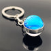Wholesale Zinc Alloy Glass Galaxy Nebula Glass Ball Keychain JDC-KC-Hengx002 Keychains 横湘 PSXL001135-3-Neptune Wholesale Jewelry JoyasDeChina Joyas De China
