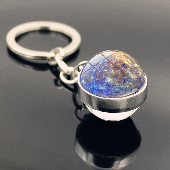 Wholesale Zinc Alloy Glass Galaxy Nebula Glass Ball Keychain JDC-KC-Hengx002 Keychains 横湘 PSXL001135-6-Mercury Wholesale Jewelry JoyasDeChina Joyas De China