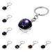 Wholesale Zinc Alloy Glass Zodiac Keychain JDC-KC-Hengx003 Keychains 横湘 Wholesale Jewelry JoyasDeChina Joyas De China