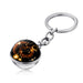 Wholesale Zinc Alloy Glass Zodiac Keychain JDC-KC-Hengx003 Keychains 横湘 PSXL00244-7-Leo Wholesale Jewelry JoyasDeChina Joyas De China